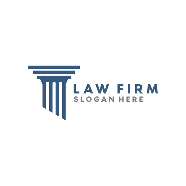 Law Business Logo Icon Illustration — Stock Vector