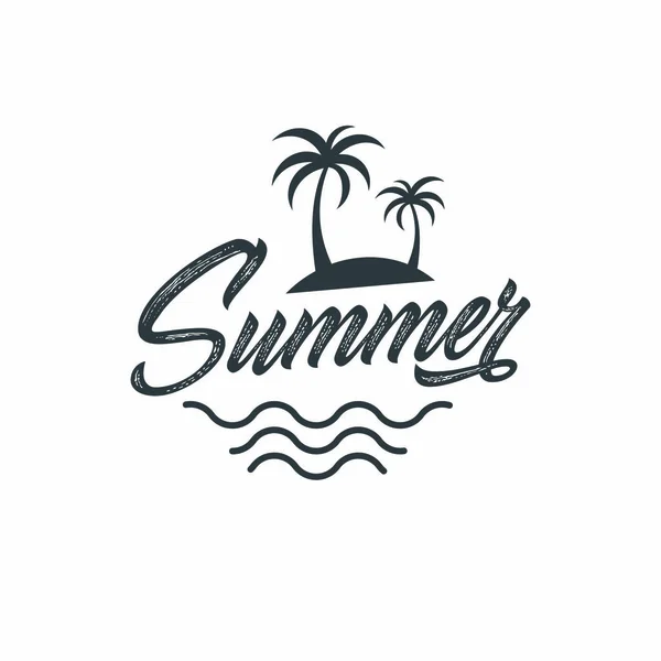 Holiday Summer Logo Icon Illustration — 스톡 벡터