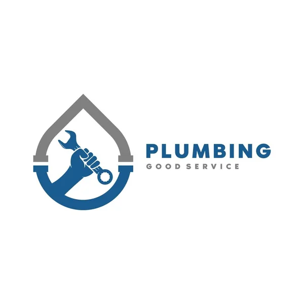 Plumbing Service Logo Icon Template — 스톡 벡터