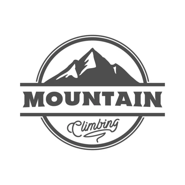 Vintage Retro Mountain Logo Icon Illustration — Stock Vector