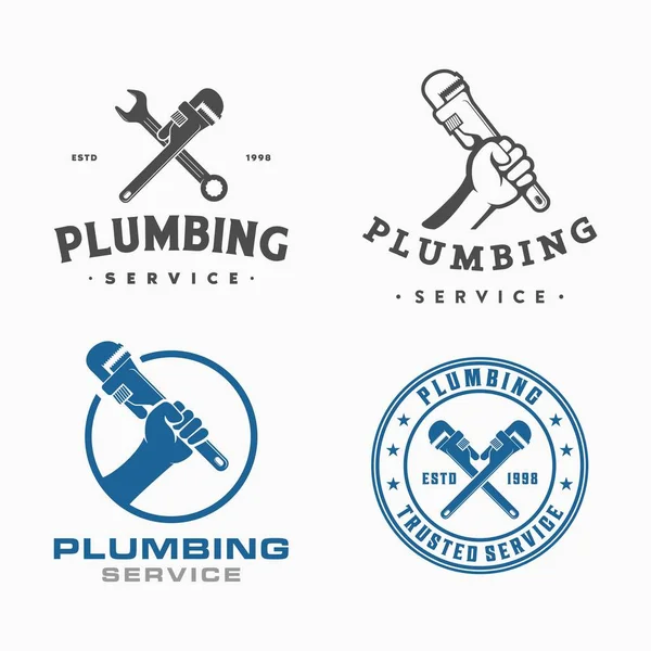 tesisat ve servis logosu, simge ve illüstrasyon