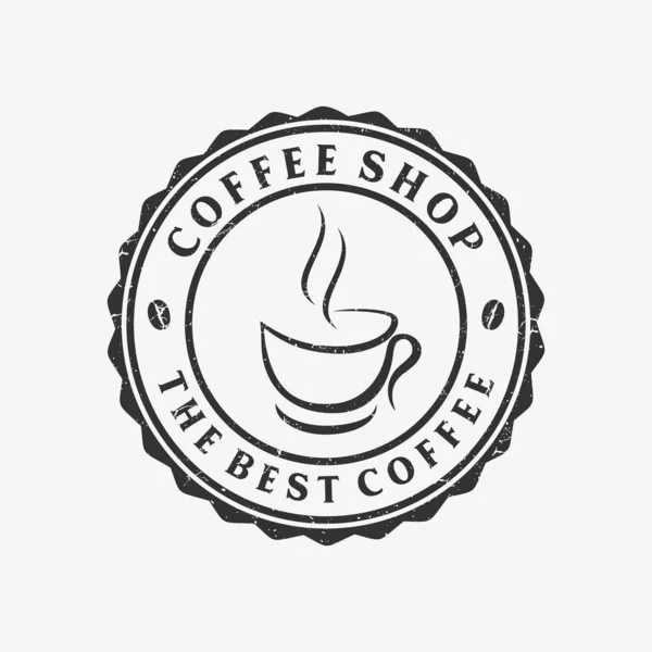 Vintage Coffee Roaster Logo Icon Illustration — 스톡 벡터