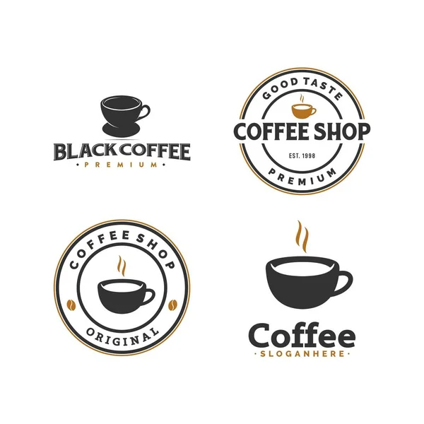 Logo Icône Illustration Vintage Torréfacteur Café — Image vectorielle