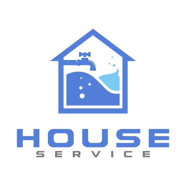 Plumbing Service Logo Icon Illustration — 스톡 벡터