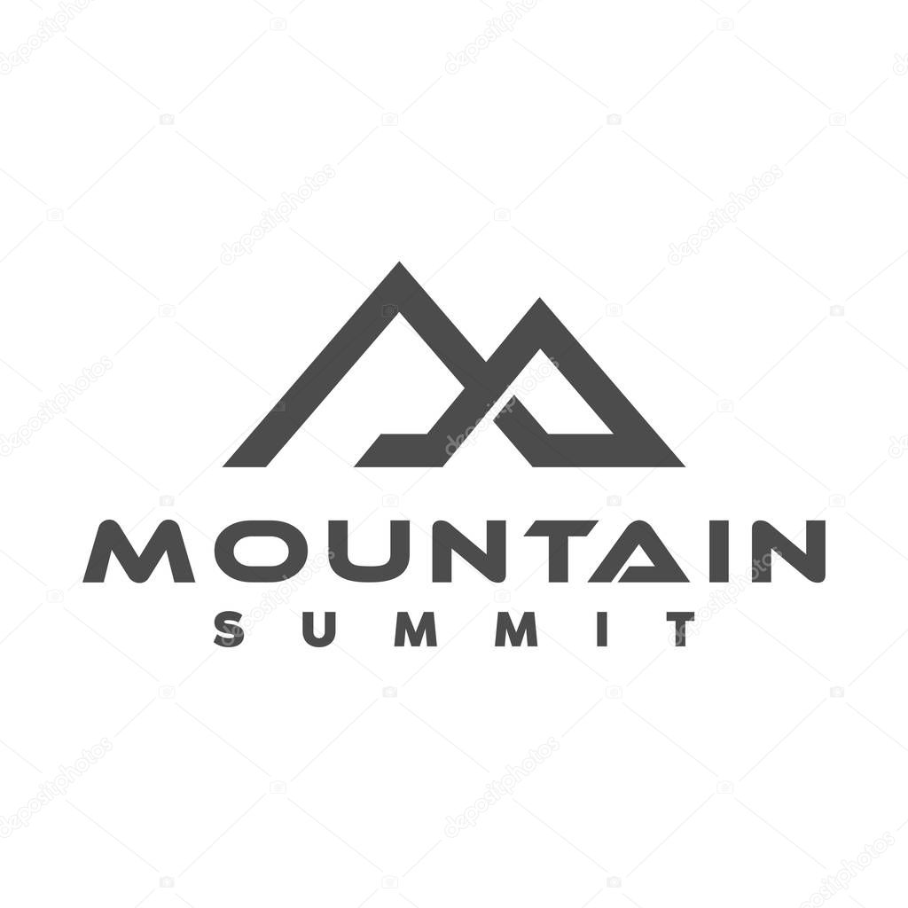 Mountain and outdoor logo, icon and illustration