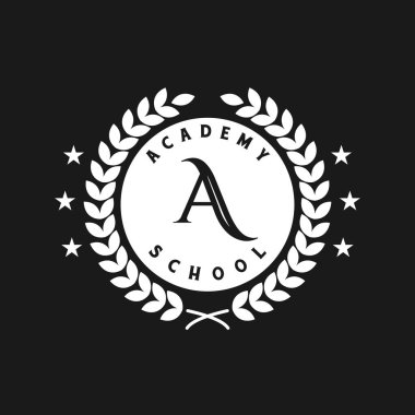 Eğitim ve üniversite logosu, simge ve illüstrasyon