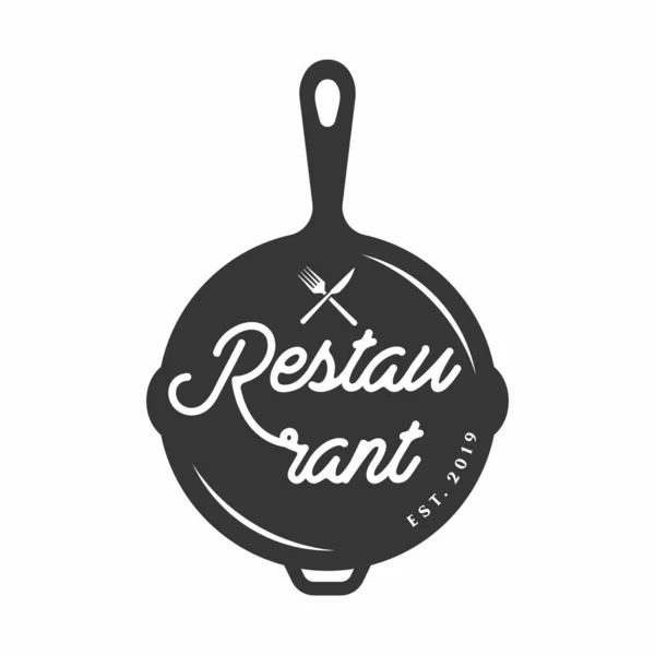 Retro Logo Restaurace Ikona Šablona — Stockový vektor