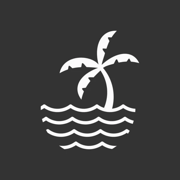 Logotipo Férias Verão Ilustração Ícone — Vetor de Stock