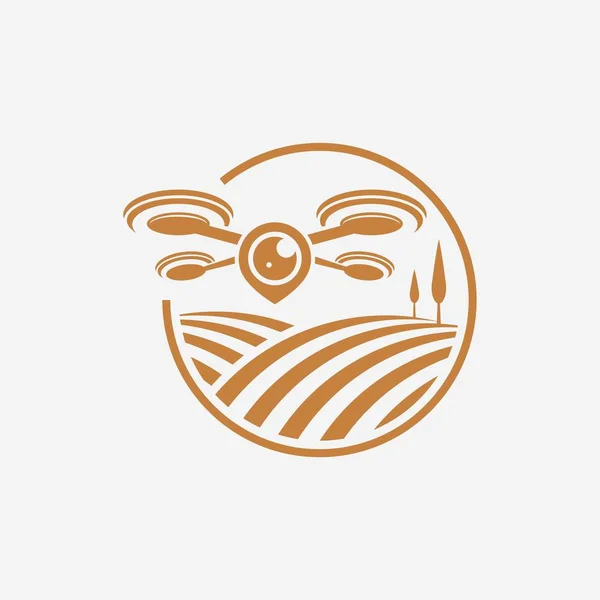 İnsansız hava aracı logosu, simge ve illüstrasyon