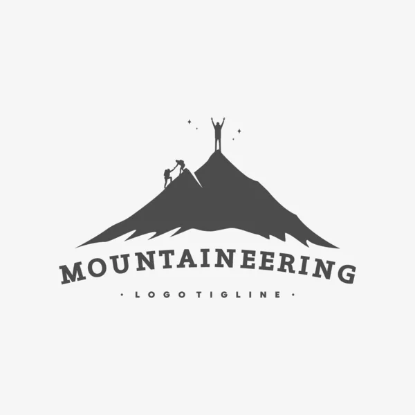 Logo Icône Illustration Montagne — Image vectorielle