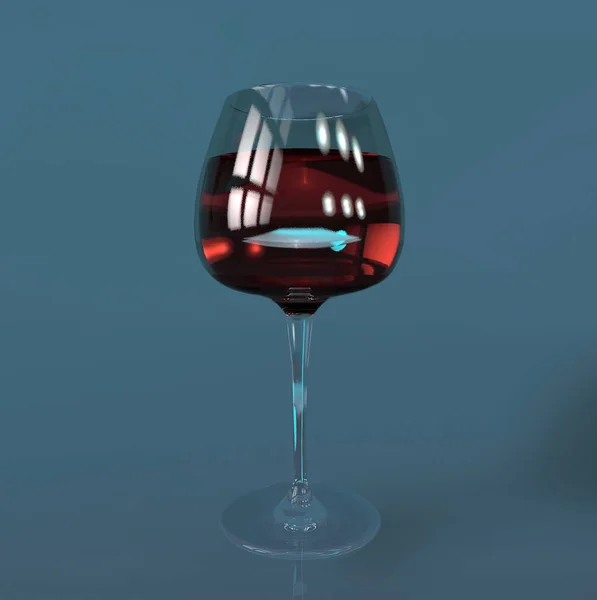 3d illustration verres de vigne texture de fond avec fenêtre et — Photo