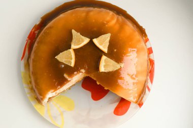 schlumbergera cactus in pot decoration with red yarn heart as a 