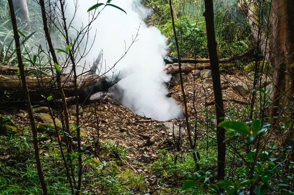 Barro Caliente Azufre Volcán Rincón Vieja Costa Rica — Foto de Stock