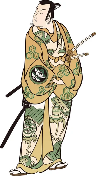 Ηθοποιός Ukiyo-e Kabuki 54 — Διανυσματικό Αρχείο