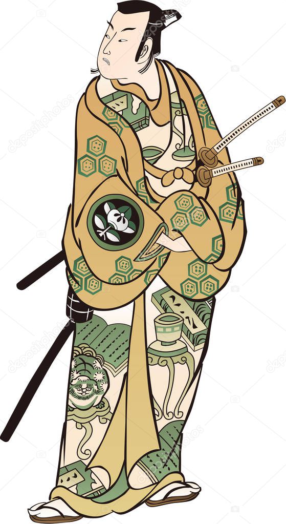 Ukiyo-e Kabuki actor 54