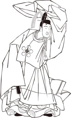 Ukiyoe Kabuki Aktör 44
