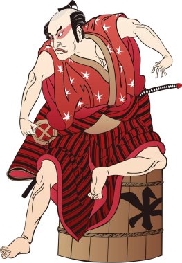 Ukiyo-e Kabuki aktör 18