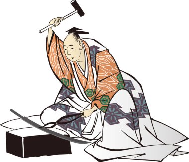 Ukiyo-e Erkek Demirci