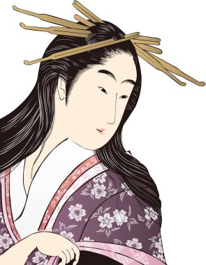  Ukiyo-e Kabuki aktör kadın 4