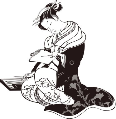 Mavi kule Bijin Siyah beyaz