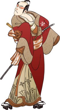 Ukiyo-e Kabuki aktör 22