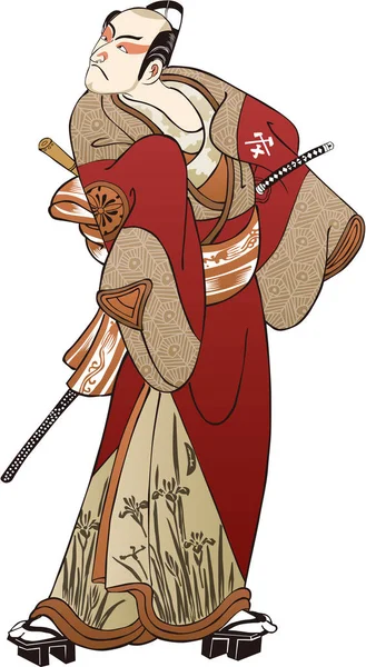 Ukiyo-e Kabuki aktor 22 — Wektor stockowy