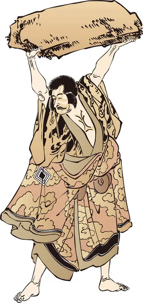 Ukiyo-e Kabuki ator 23 — Vetor de Stock