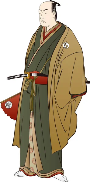 Ukiyoe Samuraj 7 — Wektor stockowy