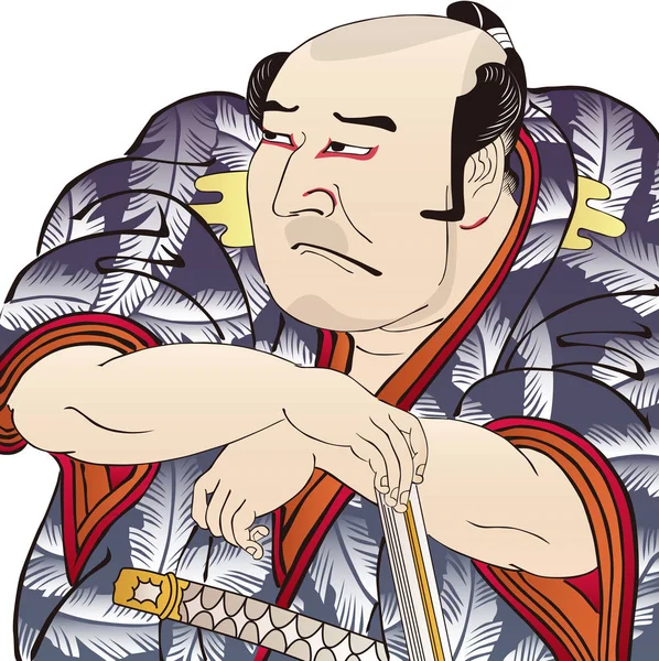 Ukiyo-e Kabuki aktor 30 — Wektor stockowy