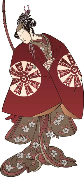 L'acteur Ukiyo-e Kabuki 33 — Image vectorielle