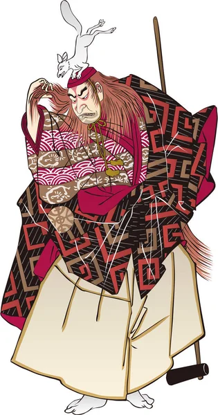 Ukiyo-e Kabuki actor  41 — Vector de stock