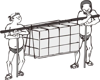 Ukiyo-e Townman 96 Siyah-Beyaz 