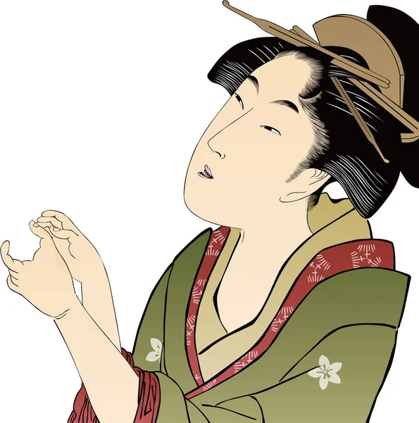 Ukiyo-e Femmes 56 — Image vectorielle