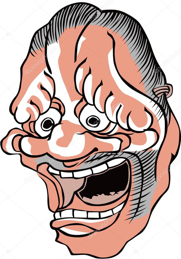 Ukiyo-e in the public domain has been finished using Bezier curves.