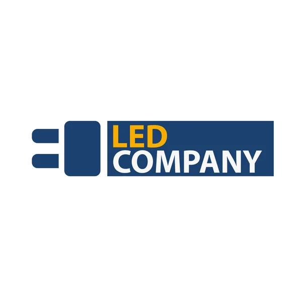 โลโก้หลอดไฟ โลโก้ บริษัท นํา แสงไฟ LED การออกแบบโลโก้ขององค์กร . — ภาพเวกเตอร์สต็อก