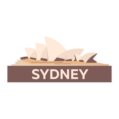 Avustralya. Turizm. İllüstrasyon seyahat. Modern düz tasarım. Sydney seyahat.