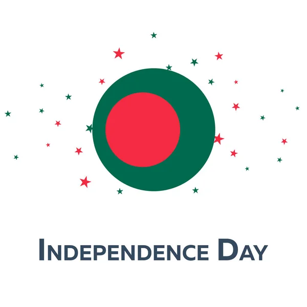 Dia da independência de Bangladesh. Banner Patriótico. Ilustração vetorial . — Vetor de Stock