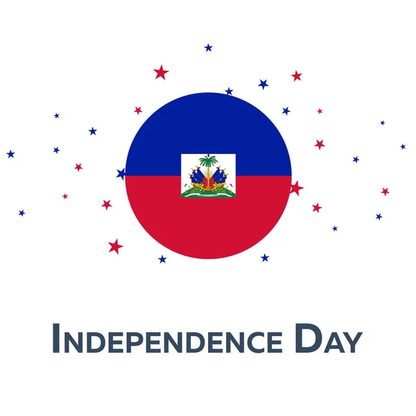 День независимости Гаити. Патриотическое знамя. Векторная иллюстрация . — стоковый вектор