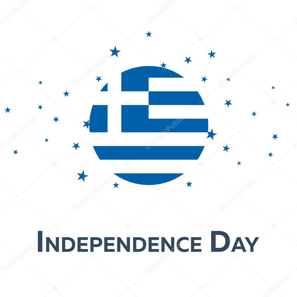 Independence day of Greece. Patriotic Banner. Vector illustration.