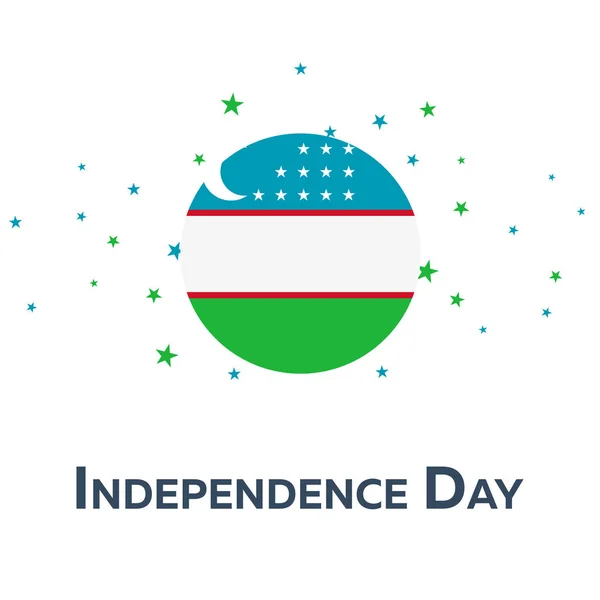 Dzień Niepodległości Uzbekistanu. Patriotyczne Banner. Ilustracja wektorowa. — Wektor stockowy