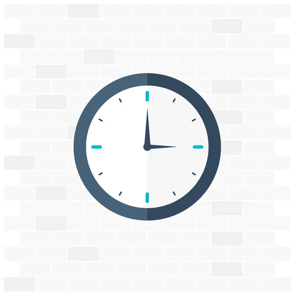 Logo du temps. Montre icône. Illustration vectorielle plate . — Image vectorielle