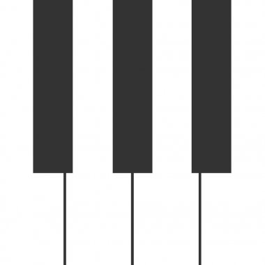 Piyano konseri afiş tasarımı. Canlı müzik konser. Piyano tuşları. Vektör çizim.