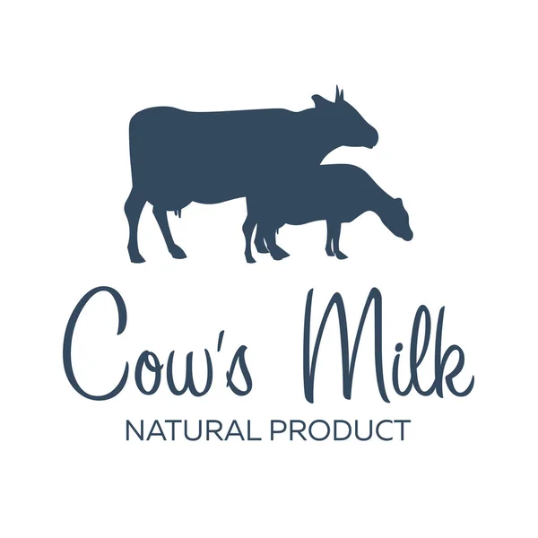 Cows milk. Natural product. Milk banner. Vector illustration. — Stock Vector
