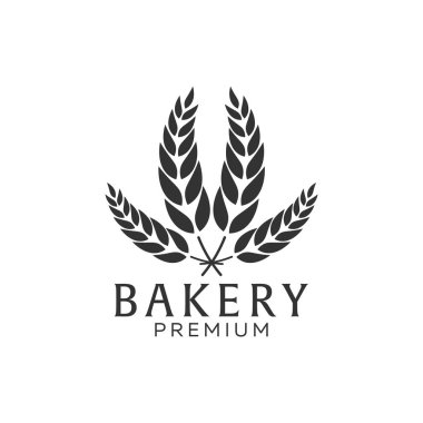 Pastane Dükkanı amblemi, etiketleri, logo ve tasarım öğeleri. Taze ekmek ve buğday. Vektör çizim.