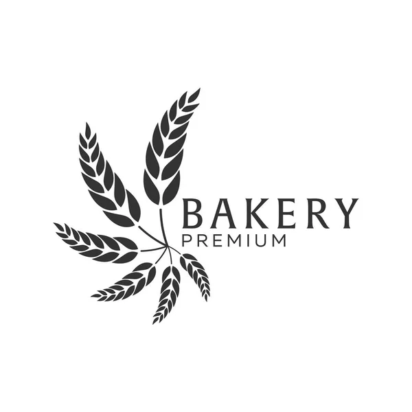 Bäckereiemblem, Etiketten, Logo und Designelemente. frisches Brot und Weizen. Vektorillustration. — Stockvektor