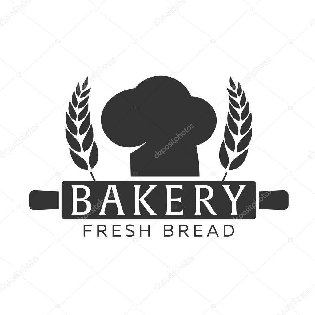 Bakery shop emblem, labels, logo and design elements. Fresh bread and wheat. Vector illustration