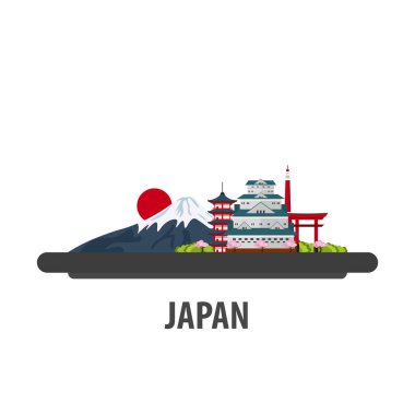Japonya seyahat konum. Tatil veya seyahat ve tatil.