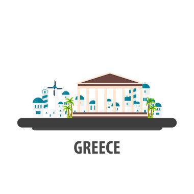 Yunanistan seyahat konum. Tatil veya seyahat ve tatil.