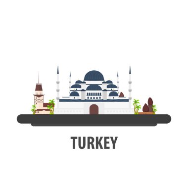 Türkiye'de seyahat konum. Tatil veya seyahat ve tatil.