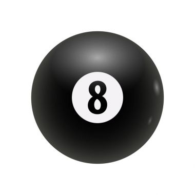 Bilardo okul, kulüp veya mağaza için logo. Vektör çizim.